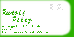 rudolf pilcz business card